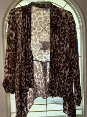 Women's Plus Cato Size 18/20W Animal Print Jacket